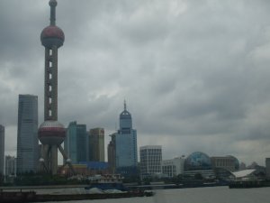 Shanghai cloudy Skyline